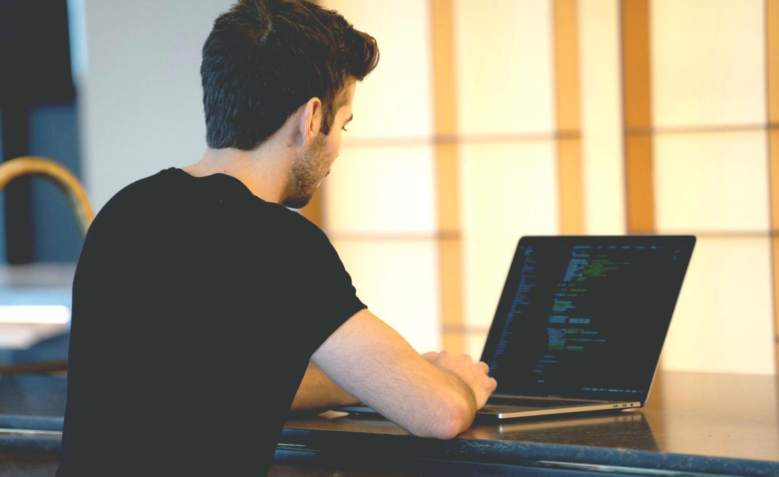 Financial software and analysis tools on computer